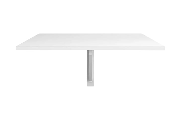 Kokoontaitettava seinäpöytä valkoinen 100x60 cm - Valkoinen - Ruokapöytä terassille
