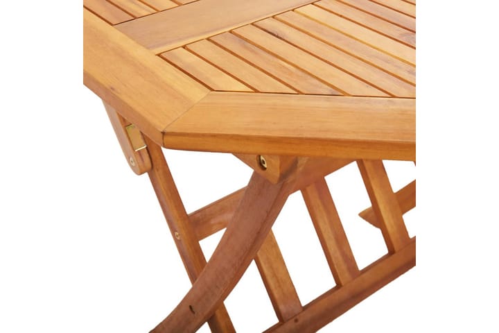 Kokoontaittuva puutarhapöytä 90x75 cm täysi akaasiapuu - Ruskea - Kahvilapöytä