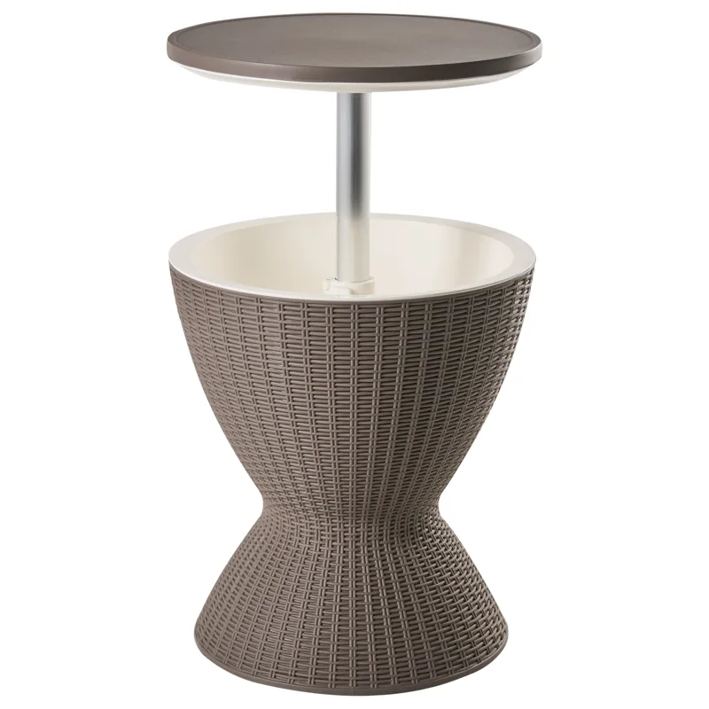 Kylmäkaappi/baaripöytä ulos Aisa 49 cm puujäljitelmä, ruskea