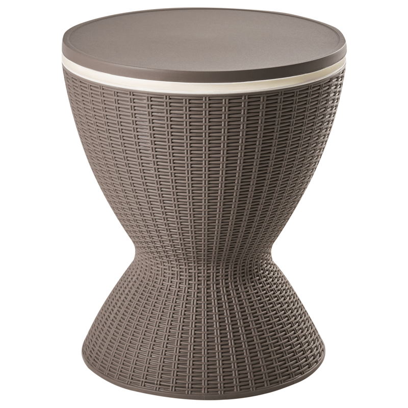 Kylmäkaappi/baaripöytä ulos Aisa 49 cm puujäljitelmä - ruskea - Puutarhakalusteet - Terassipöydät - Baaripöytä ulos