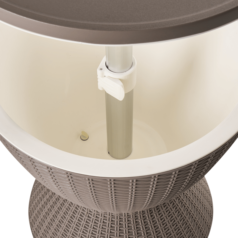 Kylmäkaappi/baaripöytä ulos Aisa 49 cm puujäljitelmä - ruskea - Puutarhakalusteet - Terassipöydät - Baaripöytä ulos