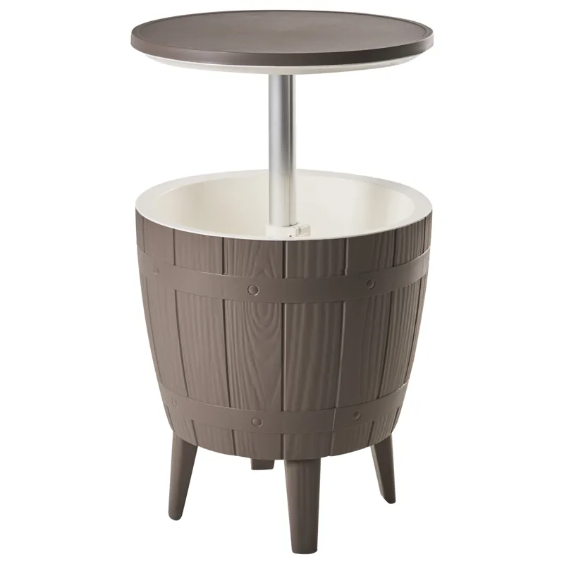 Kylmäkaappi/baaripöytä ulos Silg 49 cm, beige/harmaa/valkoinen