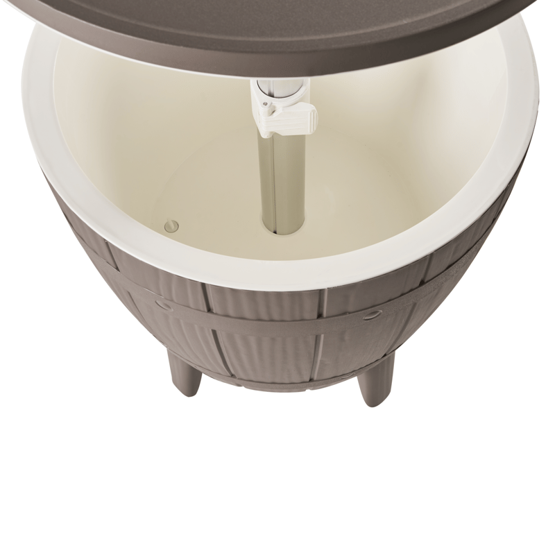 Kylmäkaappi/baaripöytä ulos Silg 49 cm - beige/harmaa/valkoinen - Puutarhakalusteet - Terassipöydät - Baaripöytä ulos