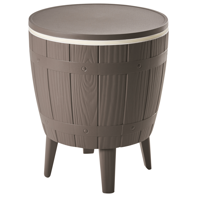 Kylmäkaappi/baaripöytä ulos Silg 49 cm - beige/harmaa/valkoinen - Puutarhakalusteet - Terassipöydät - Baaripöytä ulos