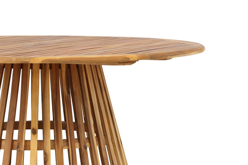 Lakenview Pyöreä Ulkoruokapöytä 150 cm - Luonnonvärinen - Puutarhakalusteet - Terassipöydät - Ruokapöytä terassille