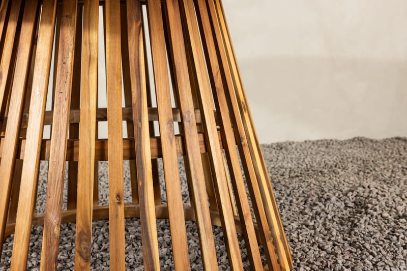 Lakenview Pyöreä Ulkoruokapöytä 150 cm - Luonnonvärinen - Puutarhakalusteet - Terassipöydät - Ruokapöytä terassille