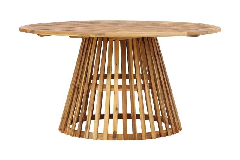 Lakenview Pyöreä Ulkoruokapöytä 150 cm, Luonnonvärinen