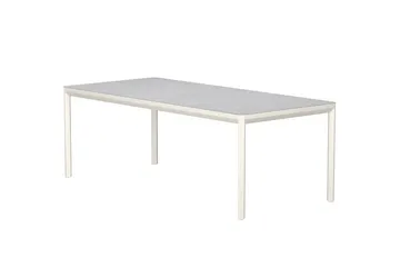 Lino suorakulmainen ruokapöytä 220 cm ulkokäyttöön - Beige - Puutarhakalusteet - Terassipöydät - Ruokapöytä terassille