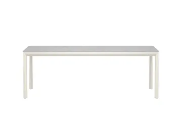Lino suorakulmainen ruokapöytä 220 cm ulkokäyttöön - Beige - Puutarhakalusteet - Terassipöydät - Ruokapöytä terassille