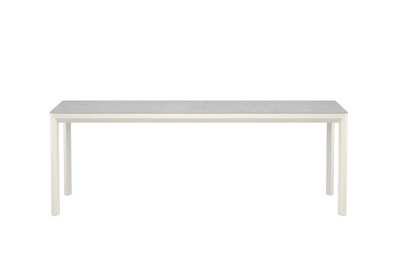 Lino suorakulmainen ruokapöytä 220 cm ulkokäyttöön - Beige - Puutarhakalusteet - Terassipöydät - Ruokapöytä terassille