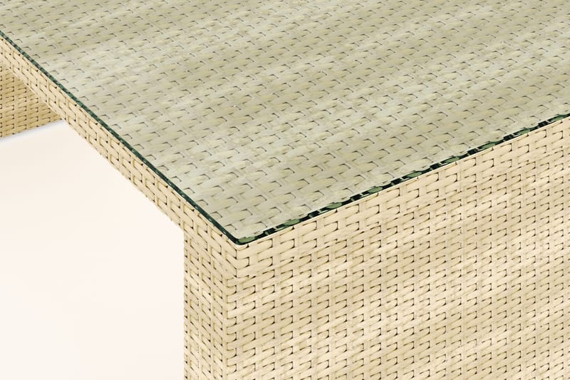 Majestic Ulkoruokapöytä 210x100 cm Polyrottinkia - Puutarhakalusteet - Terassipöydät - Ruokapöytä terassille