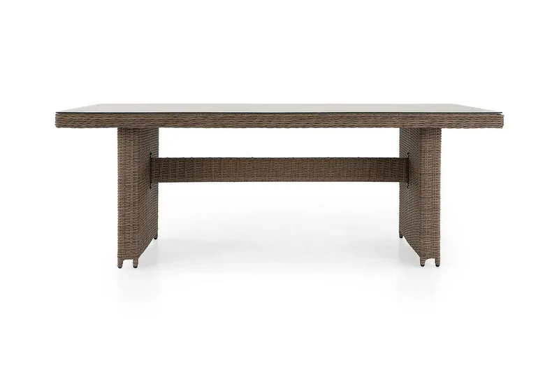 Marcus-ulkokäyttöön tarkoitettu ruokapöytä 160x90 cm, Luonnonvärinen