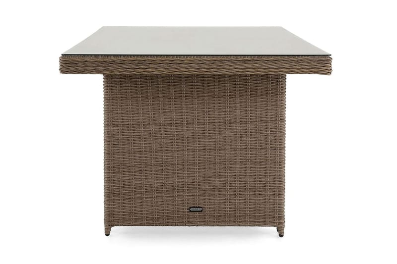 Marcus-ulkokäyttöön tarkoitettu ruokapöytä 160x90 cm - Luonnonvärinen - Puutarhakalusteet - Terassipöydät - Ruokapöytä terassille