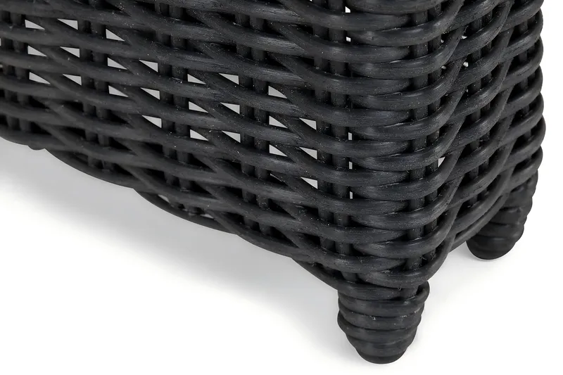 Marcus-ulkokäyttöön tarkoitettu ruokapöytä 160x90 cm - Musta - Puutarhakalusteet - Terassipöydät - Ruokapöytä terassille