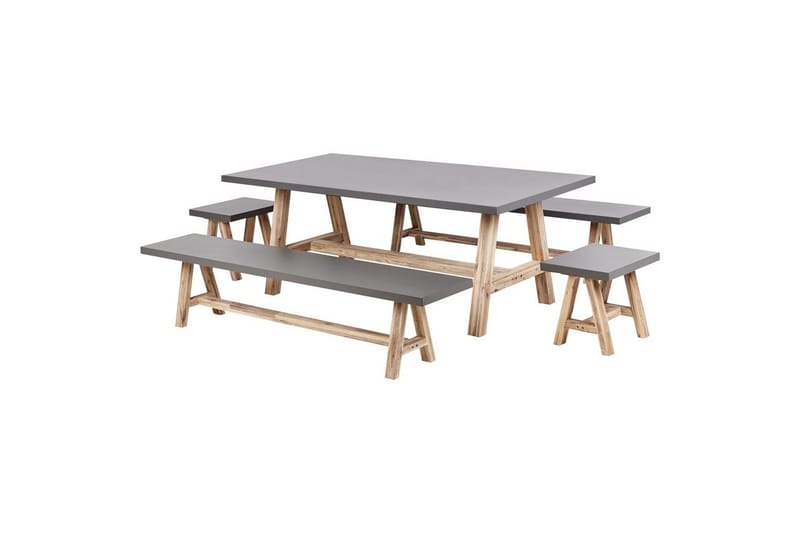 Matbord Grå, Brun