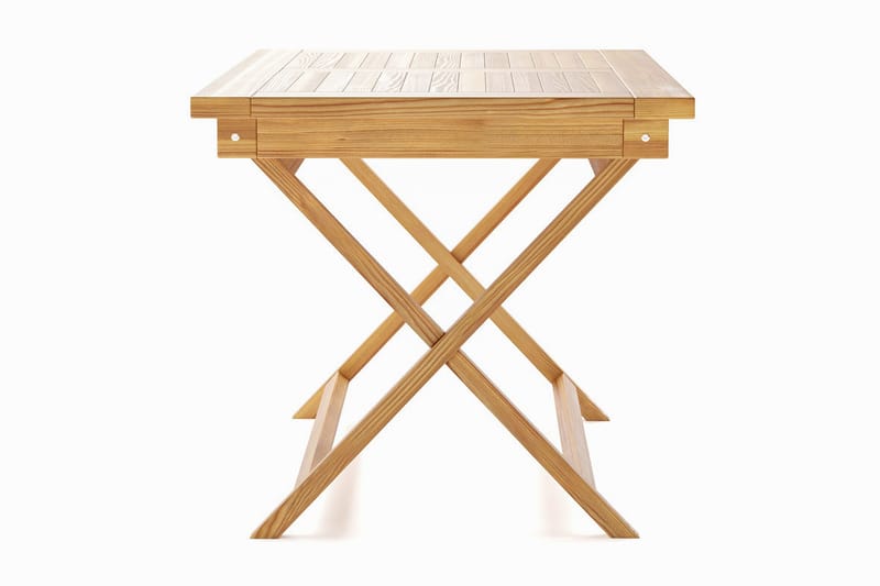 Menorca pieni suorakulmainen puinen ulkopöytä 80x120 cm - Puu/Luonnonväri - Puutarhakalusteet - Terassipöydät - Ruokapöytä terassille