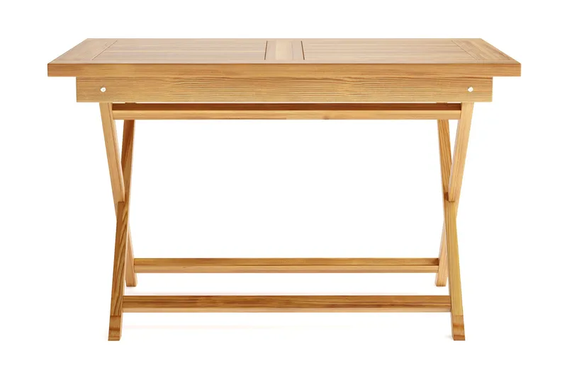 Menorca pieni suorakulmainen puinen ulkopöytä 80x120 cm - Puu/Luonnonväri - Puutarhakalusteet - Terassipöydät - Ruokapöytä terassille