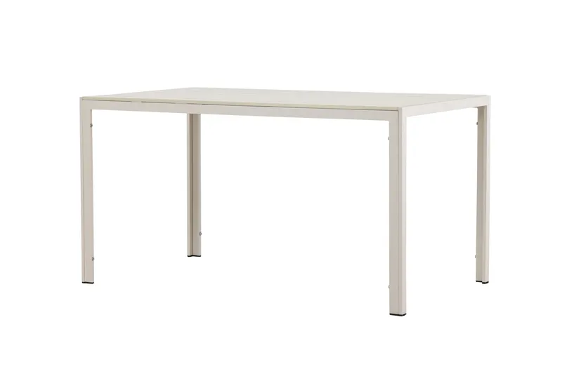 Mirko Ruokapöytä Ulkokäyttöön 80x140 cm - Beige - Puutarhakalusteet - Terassipöydät - Ruokapöytä terassille