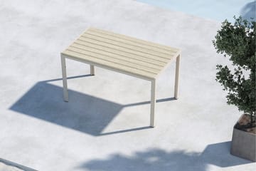 Mirko Ruokapöytä Ulkokäyttöön 80x140 cm - Beige - Puutarhakalusteet - Terassipöydät - Ruokapöytä terassille