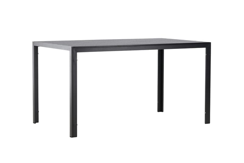 Mirko Ruokapöytä Ulkokäyttöön 80x140 cm - Musta - Puutarhakalusteet - Terassipöydät - Ruokapöytä terassille