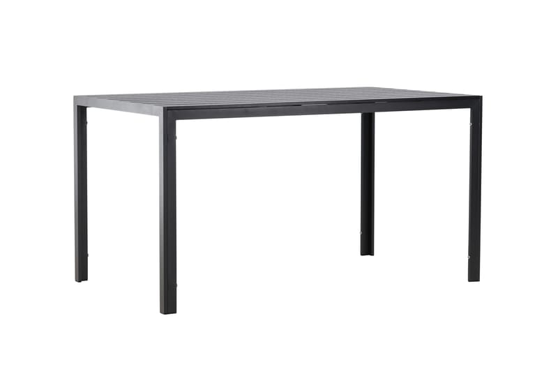 Mirko Ruokapöytä Ulkokäyttöön 80x140 cm - Musta - Puutarhakalusteet - Terassipöydät - Ruokapöytä terassille