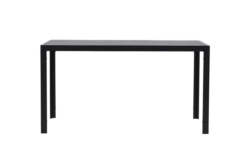 Mirko Ruokapöytä Ulkokäyttöön 80x140 cm - Musta - Puutarhakalusteet - Terassipöydät - Ruokapöytä terassille