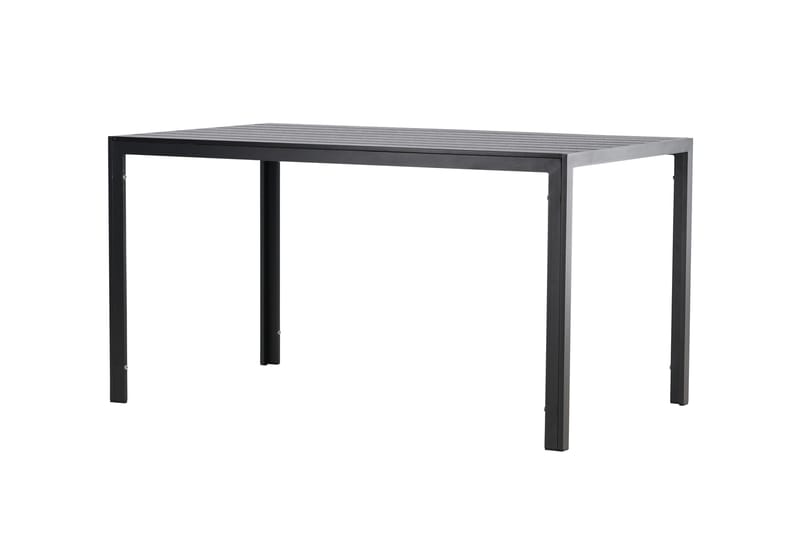 Mirko Ruokapöytä Ulkokäyttöön 80x140 cm - Musta - Puutarhakalusteet - Terassipöydät - Ruokapöytä terassille