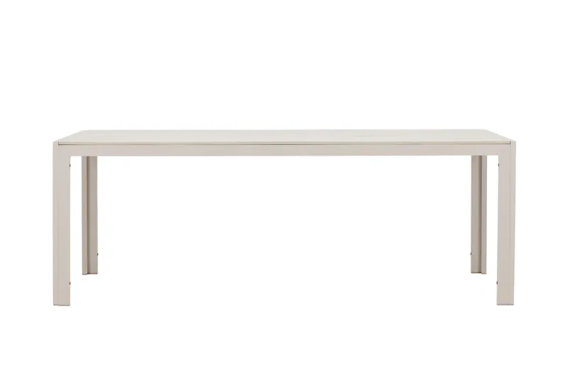 Mirko Ruokapöytä Ulkokäyttöön 90x205 cm - Beige - Puutarhakalusteet - Terassipöydät - Ruokapöytä terassille