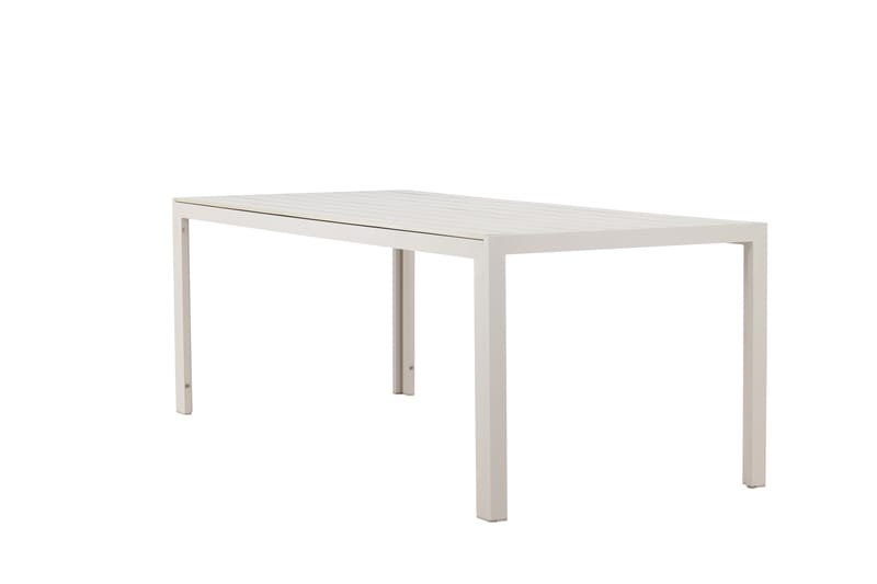 Mirko Ruokapöytä Ulkokäyttöön 90x205 cm - Beige - Puutarhakalusteet - Terassipöydät - Ruokapöytä terassille