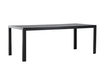 Mirko Ruokapöytä Ulkokäyttöön 90x205 cm - Musta - Puutarhakalusteet - Terassipöydät - Ruokapöytä terassille
