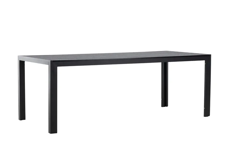 Mirko Ruokapöytä Ulkokäyttöön 90x205 cm - Musta - Puutarhakalusteet - Terassipöydät - Ruokapöytä terassille