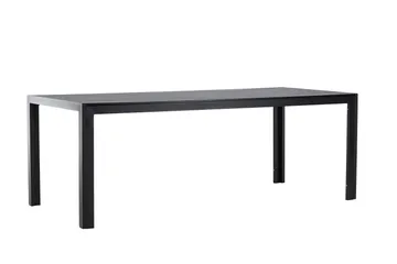 Mirko Ruokapöytä Ulkokäyttöön 90x205 cm - Musta - Puutarhakalusteet - Terassipöydät - Ruokapöytä terassille