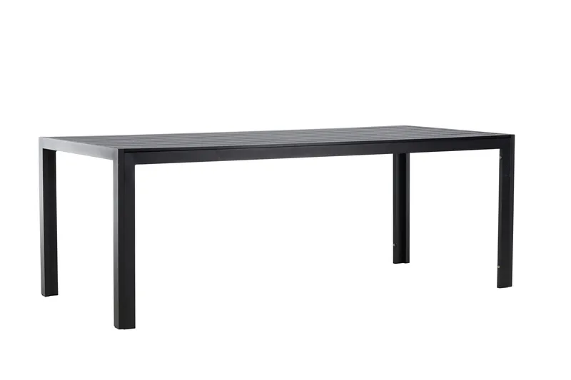Mirko Ruokapöytä Ulkokäyttöön 90x205 cm - Musta - Puutarhakalusteet - Terassipöydät - Ruokapöytä terassille