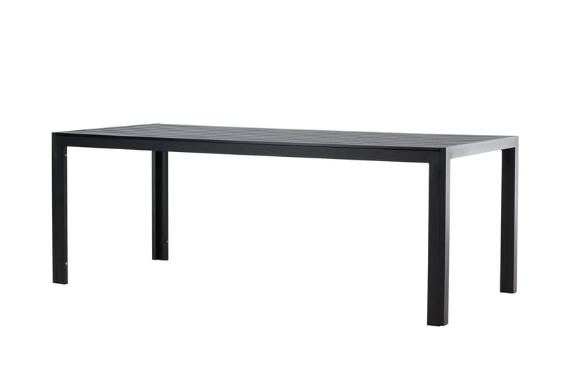 Mirko Ruokapöytä Ulkokäyttöön 90x205 cm - Musta - Puutarhakalusteet - Terassipöydät - Ruokapöytä terassille