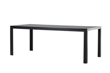 Mirko Ruokapöytä Ulkokäyttöön 90x205 cm - Musta - Puutarhakalusteet - Terassipöydät - Ruokapöytä terassille