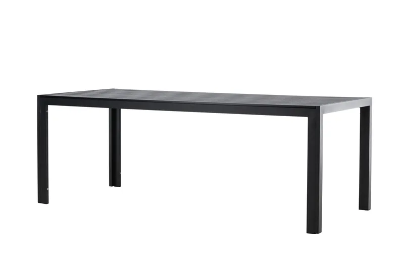 Mirko Ruokapöytä Ulkokäyttöön 90x205 cm - Musta - Puutarhakalusteet - Terassipöydät - Ruokapöytä terassille