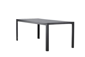 Mirko Ruokapöytä Ulkokäyttöön 90x205 cm - Musta - Puutarhakalusteet - Terassipöydät - Ruokapöytä terassille