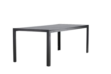 Mirko Ruokapöytä Ulkokäyttöön 90x205 cm - Musta - Puutarhakalusteet - Terassipöydät - Ruokapöytä terassille