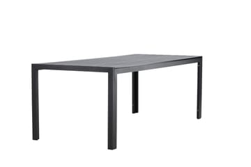 Mirko Ruokapöytä Ulkokäyttöön 90x205 cm - Musta - Puutarhakalusteet - Terassipöydät - Ruokapöytä terassille