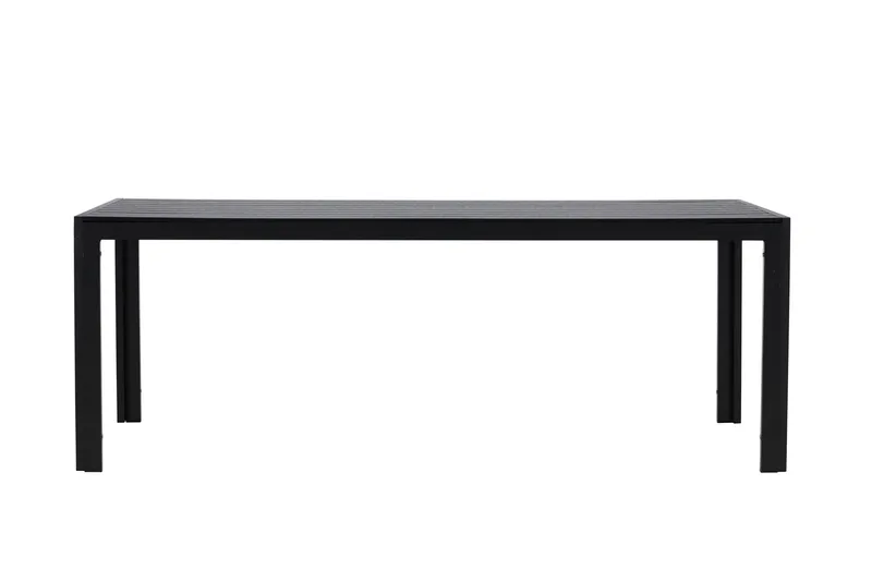 Mirko Ruokapöytä Ulkokäyttöön 90x205 cm - Musta - Puutarhakalusteet - Terassipöydät - Ruokapöytä terassille