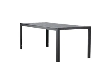 Mirko Ruokapöytä Ulkokäyttöön 90x205 cm - Musta - Puutarhakalusteet - Terassipöydät - Ruokapöytä terassille