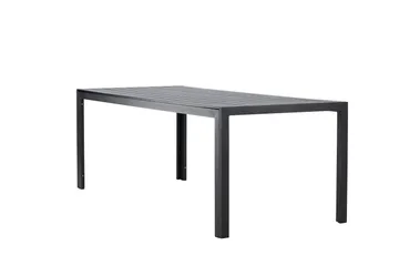 Mirko Ruokapöytä Ulkokäyttöön 90x205 cm - Musta - Puutarhakalusteet - Terassipöydät - Ruokapöytä terassille