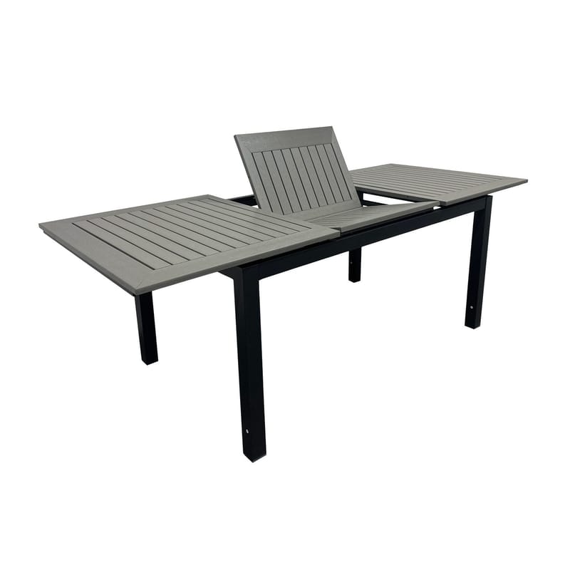 Monaco Jatkettava Ulkopöytä 150-250x90 cm - Musta/Harmaa - Puutarhakalusteet - Terassipöydät - Ruokapöytä terassille
