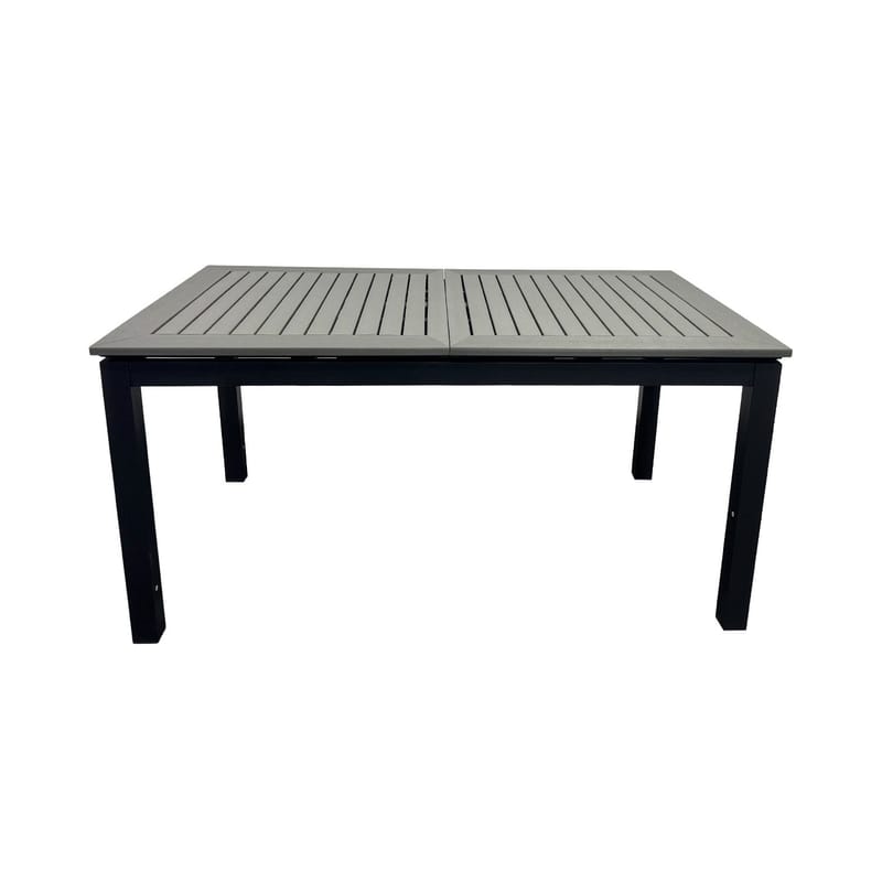 Monaco Jatkettava Ulkopöytä 150-250x90 cm, Musta/Harmaa