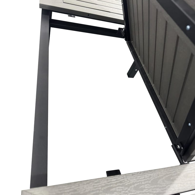 Monaco Jatkettava Ulkopöytä 150-250x90 cm - Musta/Harmaa - Puutarhakalusteet - Terassipöydät - Ruokapöytä terassille