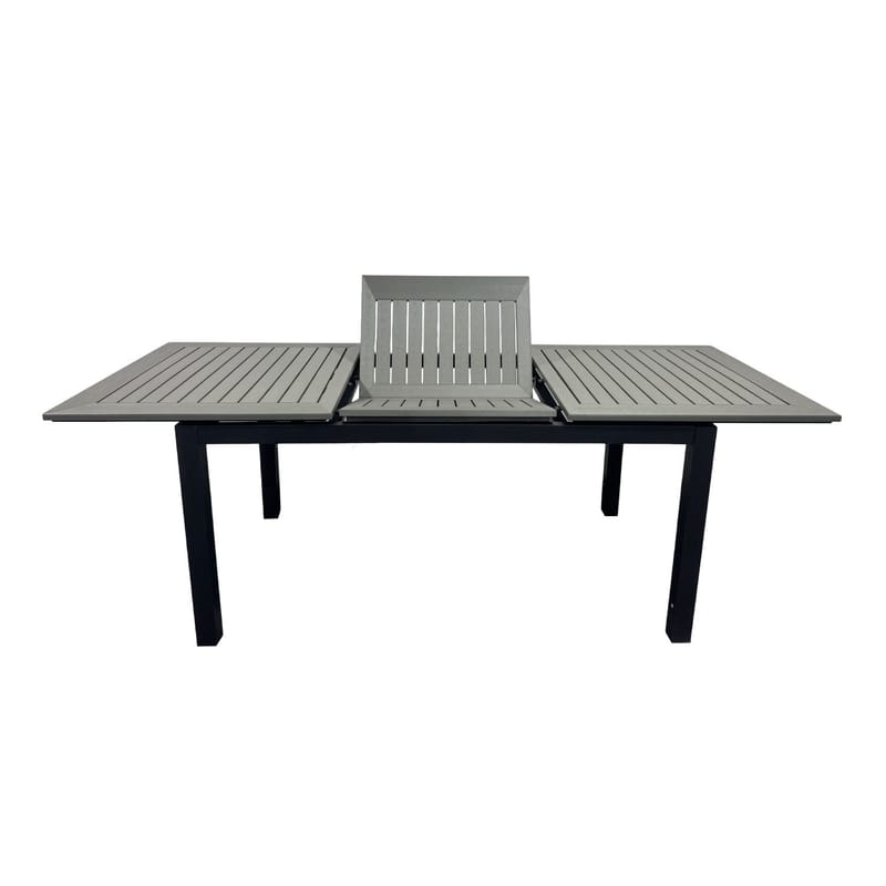 Monaco Jatkettava Ulkopöytä 150-250x90 cm - Musta/Harmaa - Puutarhakalusteet - Terassipöydät - Ruokapöytä terassille