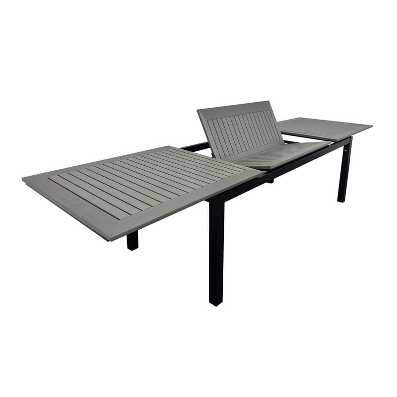 Monaco Jatkettava Ulkopöytä 210/310x90 cm - Musta/Harmaa - Puutarhakalusteet - Terassipöydät - Ruokapöytä terassille