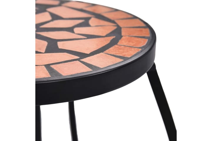 Mosaiikkipöytä 3 kpl terrakotta keramiikka - Oranssi - Sivupöydät ulos