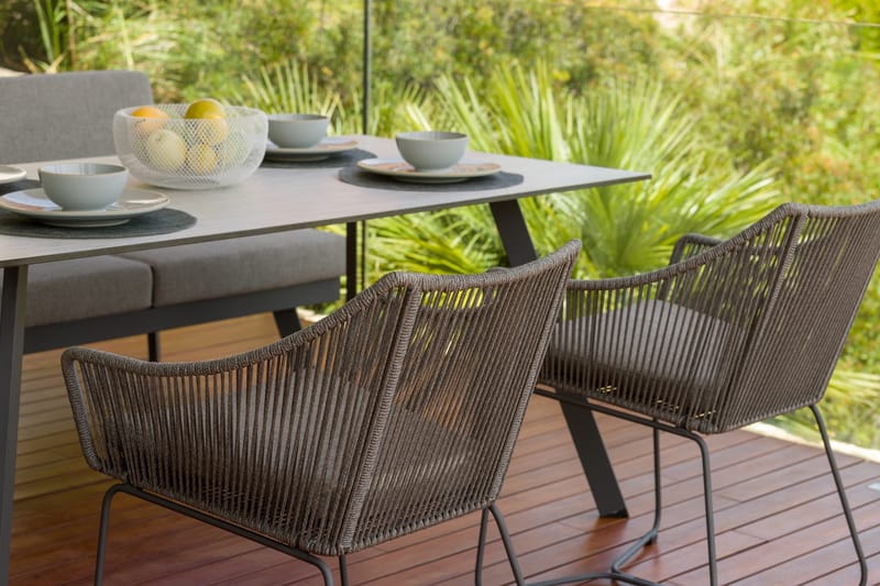 OPAL Ulkopöytä Suorakulmainen 160 cm - Harmaa - Puutarhakalusteet - Terassipöydät - Ruokapöytä terassille