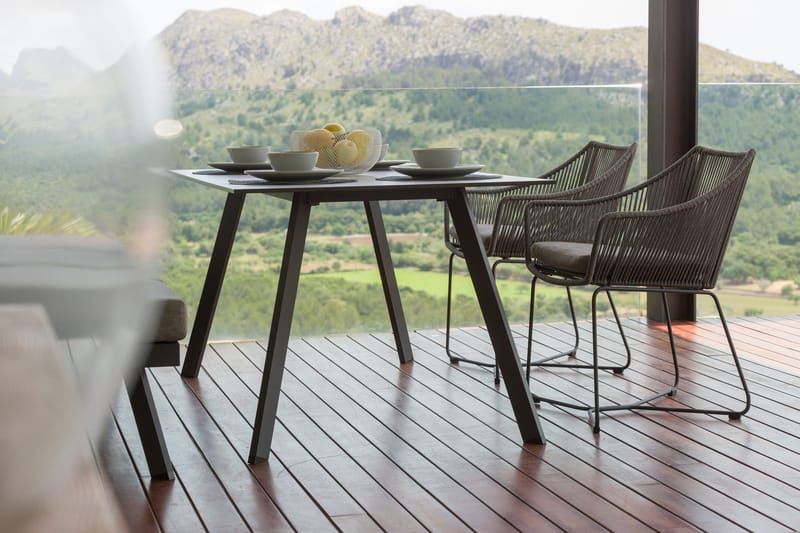 OPAL Ulkopöytä Suorakulmainen 160 cm - Harmaa - Puutarhakalusteet - Terassipöydät - Ruokapöytä terassille